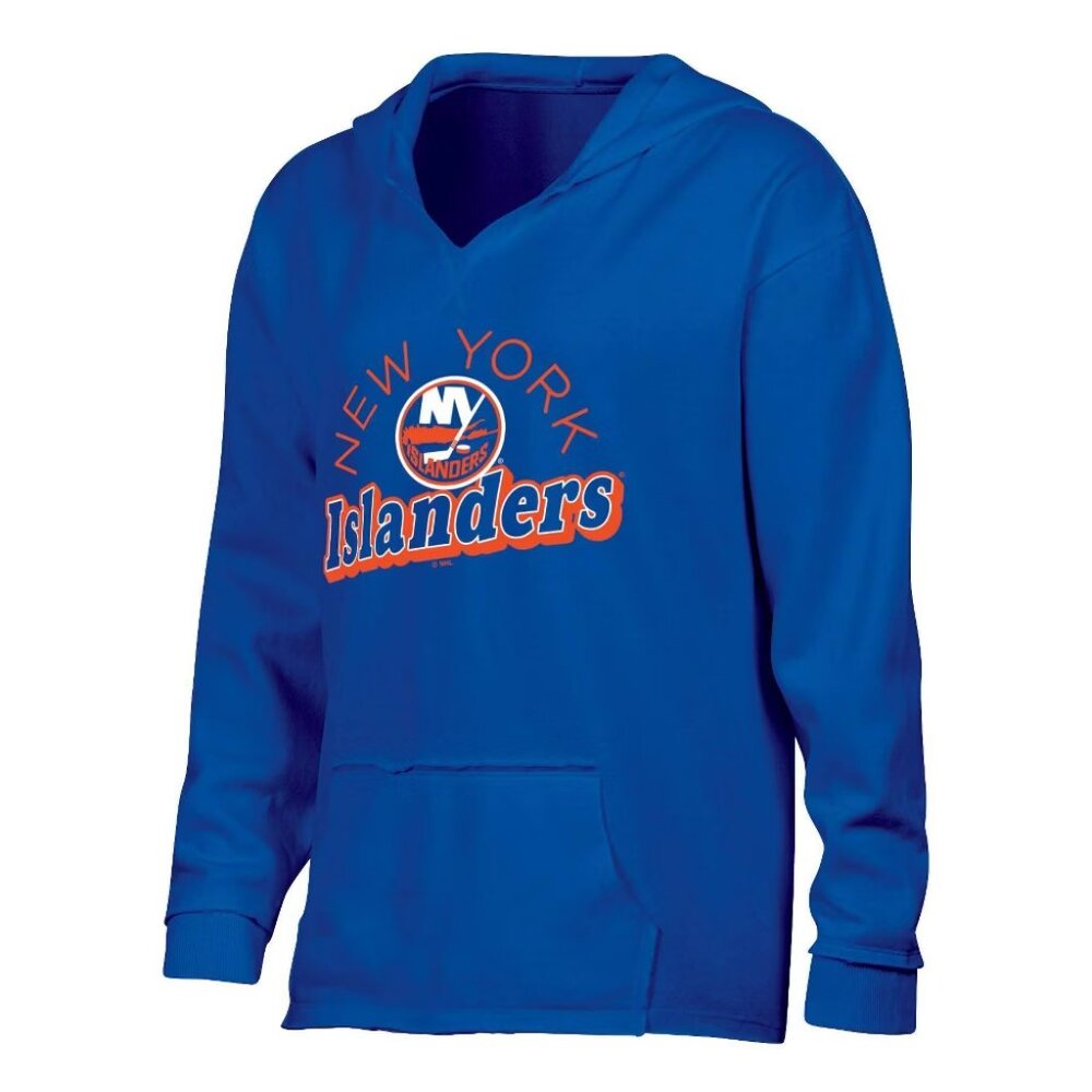 NEW NHL New York Islanders Women's Dark Fleece Hooded Sweatshirt - Large